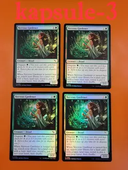 4x Nervous Gardener | FOIL | Murders at Karlov Manor | MTG Magic Cards - Image 1