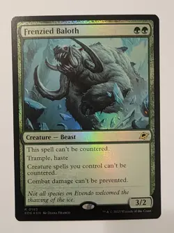Mtg Edge Of Eternities Frenzied Baloth NM Foil - Image 1