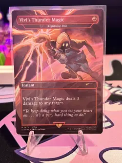 Vivi's Thunder Magic / Lightning Bolt MTG Final Fantasy Secret Lair Foil SLD - Image 1