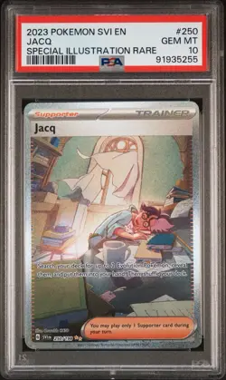 2023 POKEMON SVI EN-SCARLET & VIOLET SPECIAL ILLUSTRATION RARE #250 JACQ PSA 10 - Image 1