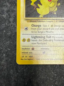 Lt. Surge's Pikachu 81/132 - Gym Heroes Vintage Pokemon Cards MP - Image 2