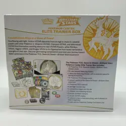 Pokemon Center Brilliant Stars Elite Trainer Box ETB New Factory Sealed - Image 3