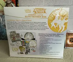 Pokemon Center Brilliant Stars Elite Trainer Box ETB New Factory Sealed - Image 2