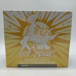 Pokemon Center Brilliant Stars Elite Trainer Box ETB New Factory Sealed - Image 1