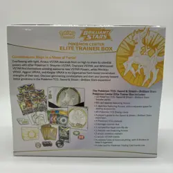 Pokemon Center Brilliant Stars Elite Trainer Box ETB New Factory Sealed - Image 2