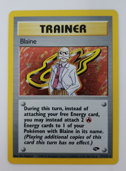 Blaine - Trainer- Gym Challenge - LP - FOIL - Pokemon TCG - Image 1