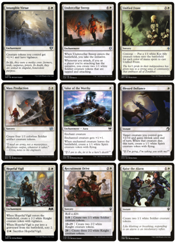 MTG - 9 x Different FOIL White Create Token Cards - Commander / Modern - LP - Image 1