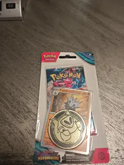 Pokemon Lokix /pupitar Twilight Masquerade scarlet & Violet Blister Pack w Coin - Image 1