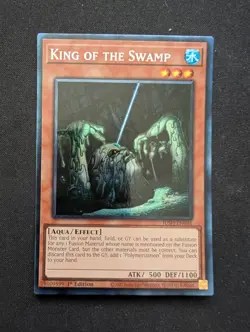 Yugioh! King of the Swamp *COLLECTOR'S RARE* Justice Hunters JUSH-EN046 - Image 1