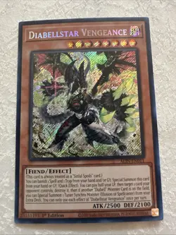 Diabellstar Vengeance ALIN-EN011 - Secret Rare 1st Edition NM Yugioh - Image 1