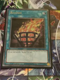 Bonfire RA03-EN073 | Quarter Century Secret Rare | 1st Ed | Yugioh - Image 1