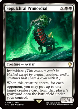 MTG Sepulchral Primordial 284 Rare Surge Foil Final Fantasy Commander - Image 1