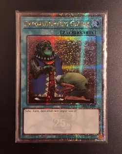 Yugioh Upstart Goblin Ra03-en096 Qcsr 1. Edition Mint Quarter Century Sec. Rare - Image 3