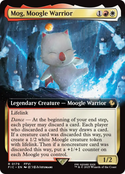 Mog, Moogle Warrior (Extended Art) Final Fantasy Commander NM Rare CARD ABUGames - Image 1