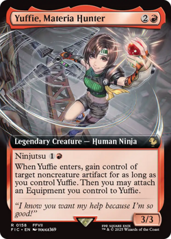 Yuffie, Materia Hunter (Extended Art) Final Fantasy Commander NM CARD ABUGames - Image 1