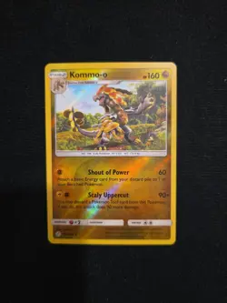 Kommo-o 163/236 2019 SM Cosmic Eclipse Pokemon Card Reverse Holo Rare - Nm - Image 1