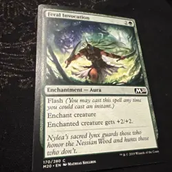 Feral Invocation Magic the Gathering Core Set 2020 M20 MTG Card - Image 1