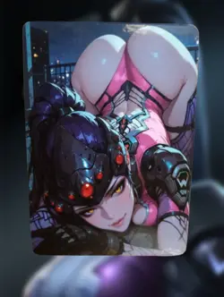 Widowmaker Overwatch Anime Waifu Sexy Goddess Doujin Lewd Hentai Card - Image 1