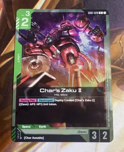 Gundam Card Game Char’s Zaku II GD01-026 R - Image 1