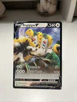 Pokemon Regigigas v Crown Zenith Holo Ultra Rare Card 113/159 - Image 1