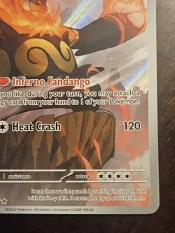 Emboar 098/086 Sv: White Flare Holo ENGLISH NM Pokemon TCG Full Art Card - Image 4