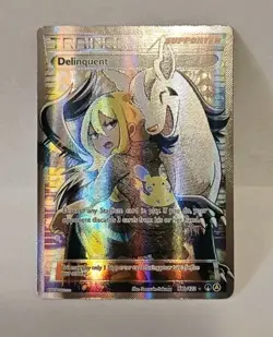 Pokemon Trainer Delinquent Full Art Holo Holographic Card 98b/122 2017 - NM - Image 1