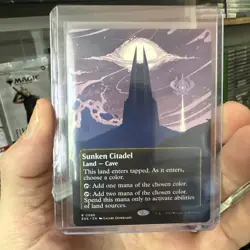 MTG magic EDGE OF ETERNITIES eos rare SUNKEN CITADEL #086 borderless - Image 1