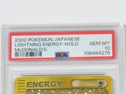 LIGHTNING Energy HOLO Pokemon E-Series 2002 McDonald's Promo Japanese PSA 10 - Image 2
