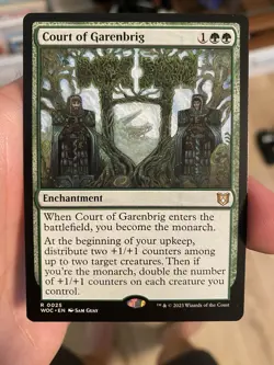 English - MTG Court Of Garenbrig - Wilds Of Eldraine: Commander NM! - Image 1