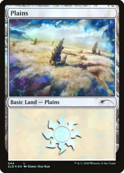 Plains 544 -Foil Medium Play MTG Secret Lair - Image 1
