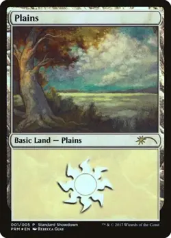 Plains (Rebecca Guay) -Foil Medium Play MTG Promos: Standard Showdown - Image 1