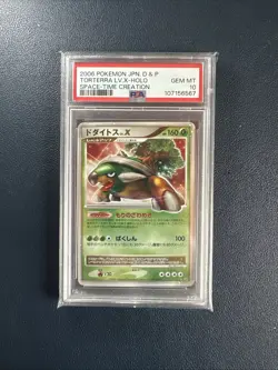 Pokemon PSA 10 GEM MINT Torterra Lv. X Japanese Space Time Holo DP1 - Image 1