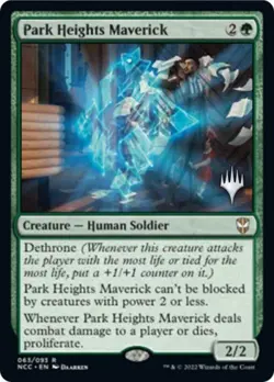 Park Heights Maverick -Foil Medium Play MTG Promo Pack: Streets of New Capenna - Image 1