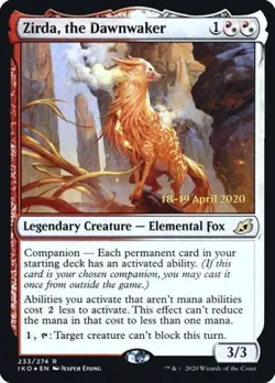 Zirda, the Dawnwaker -Foil Medium Play MTG Promos: Prerelease Cards - Image 1