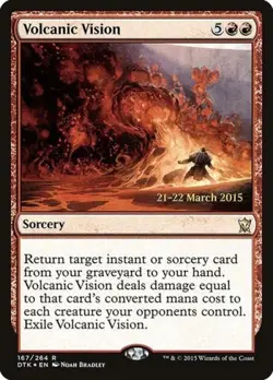Volcanic Vision -Foil Medium Play MTG Promos: Prerelease Cards - Image 1