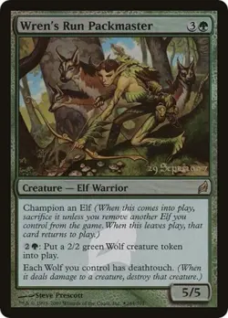 Wren's Run Packmaster -Foil Medium Play MTG Promos: Prerelease Cards - Image 1