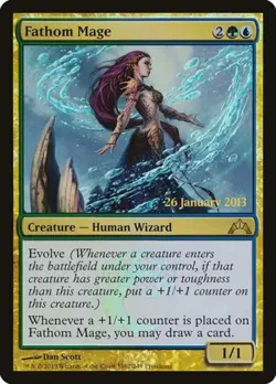 Fathom Mage -Foil Medium Play MTG Promos: Prerelease Cards - Image 1