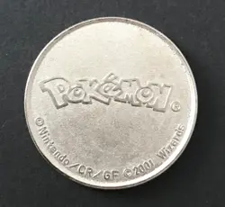 Lugia Pokemon Coin Metal Wizards 2001 Silver Original WOTC Of The Coast RARE - Image 2