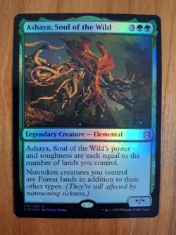 Ashaya, Soul of the Wild ZNR 179 Foil Mythic Zendikar Rising Elemental LP MTG - Image 1