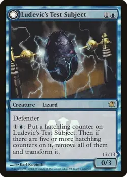 Ludevic's Test Subject -Foil Medium Play MTG - Image 1