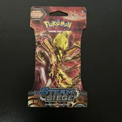 Pokemon TCG: XY Steam Siege Sleeved Booster Pack New Factory Sealed - Image 1