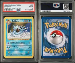 PSA 9 - Golduck 35/62 Fossil 1999-2000 (Red Logo) Pokemon TCG - Image 3