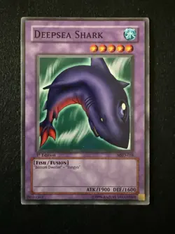 1996 Yugioh Deepsea Shark MRD-038 - Metal Raiders 1st Edition - LP - Image 1