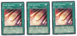 Yugioh- 3X Junk Barrage - Common - Unlimited - TDGS-EN047 - Near Mint - Image 1
