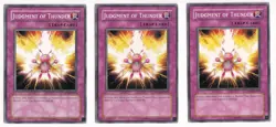 3X Judgment of Thunder TDGS-EN077 - Yugioh Yu-Gi-Oh! Playset - Image 1