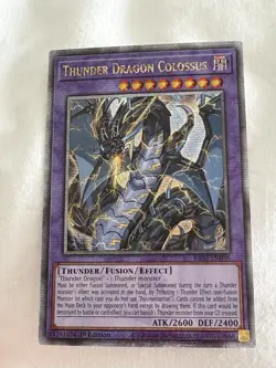 Yugioh Thunder Dragon Colossus [RA03-EN036] QCR NM - Image 2