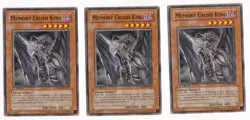 3X Memory Crush King - TSHD-EN029 3 x3 Yugioh Yu Gi Oh! Playset 1st Edition - Image 1