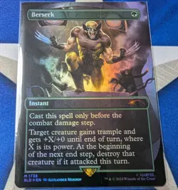 Berserk MTG Marvel Secret Lair NM Foil Unplayed SLD Wolverine - Image 1