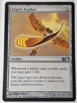 Angel's Feather - Magic 2012 Core Set M12 - Magic the Gathering MTG Nice! - Image 1