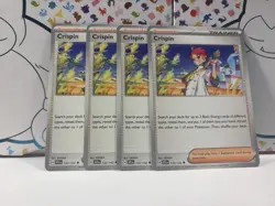 4x Crispin 133/142 x4 - Stellar Crown - Pokemon TCG - Uncommon - Playset - Image 1